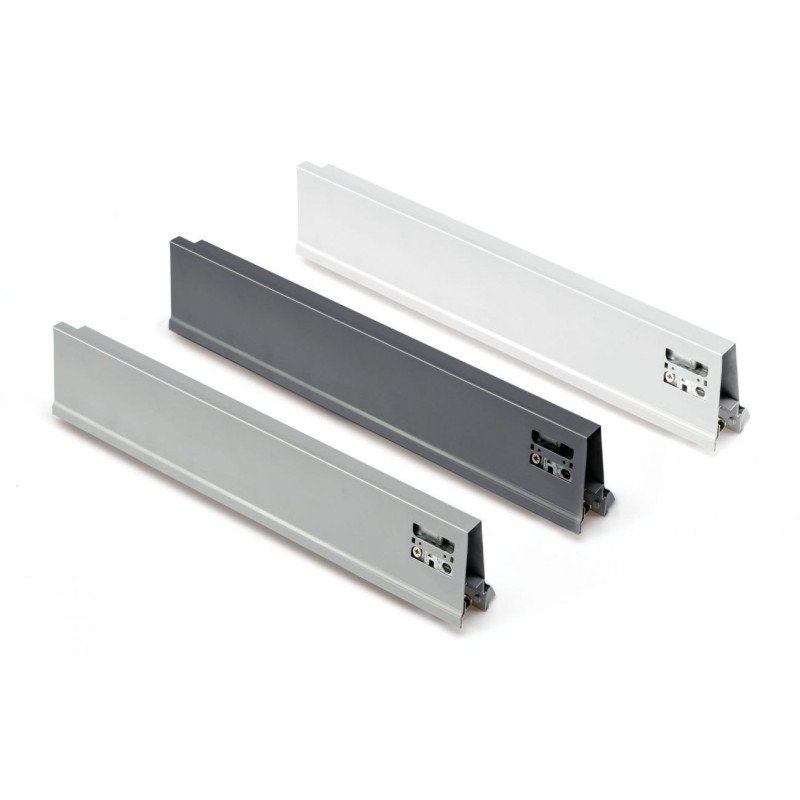 SET LATERAL TIPO TANDEM PARA CAJON+80 CONECTOR 400mm.GRIS