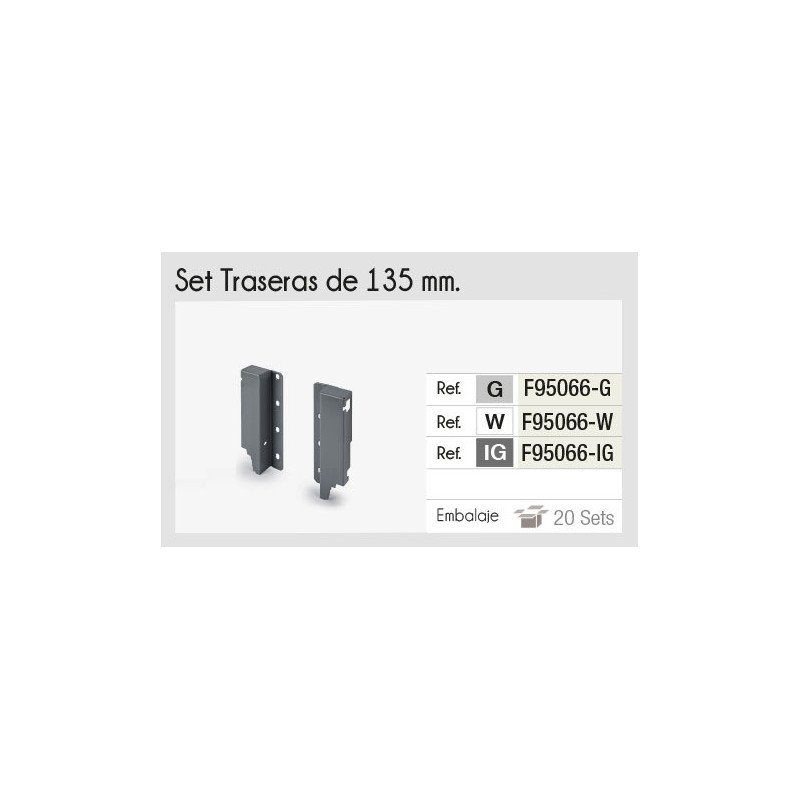 BARRA OLLERA 500mm.2PZ.+135 CONECTOR ANTRACITA