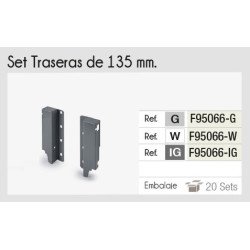 BARRA OLLERA 500mm.2PZ.+135 CONECTOR BLANCO