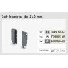 BARRA OLLERA 500mm.2PZ.+135 CONECTOR BLANCO