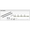 BARRA OLLERA 500mm.2PZ.+135 CONECTOR BLANCO