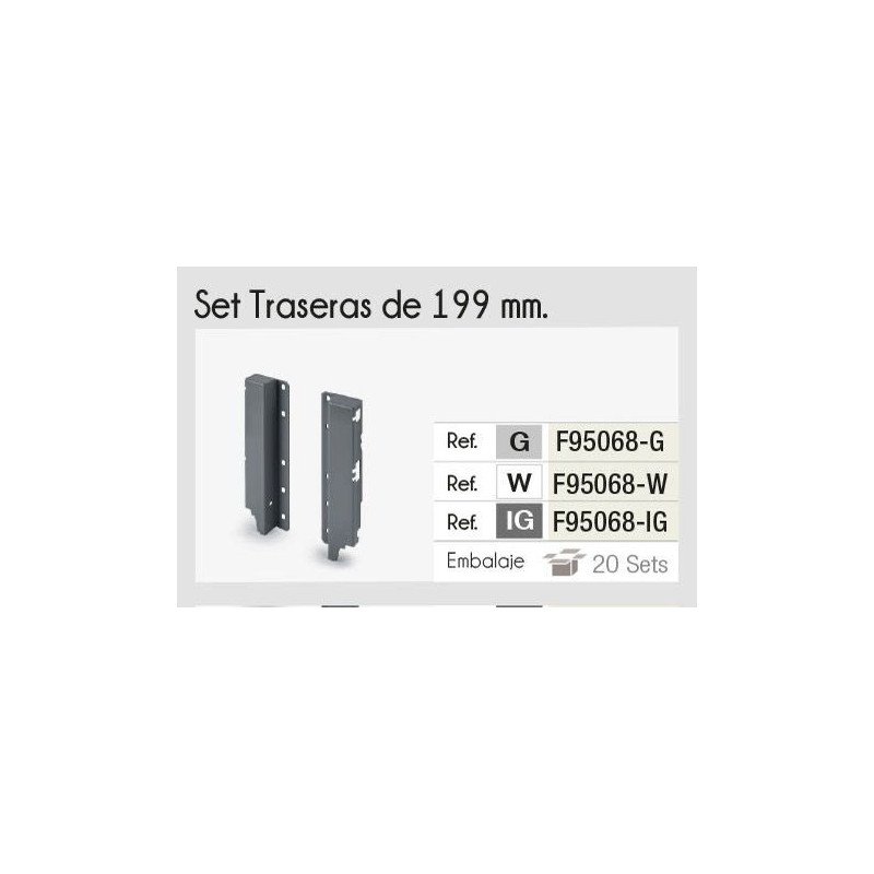 BARRA OLLERA 500mm.4PZ.+199 CONECTOR GRIS