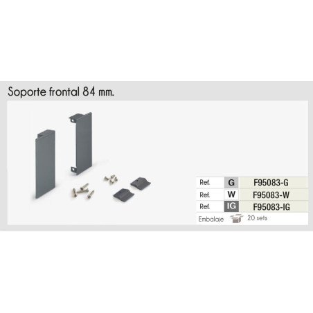 SET SOPORTE P/FRENTE INTERNO ADNBOX 80 BLANCO