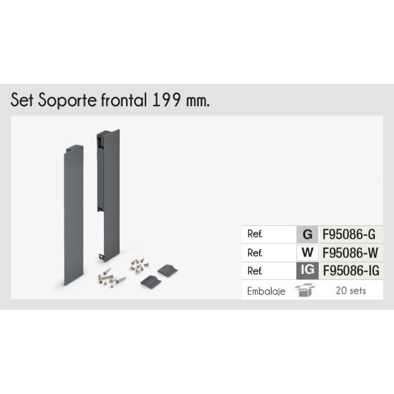 SET SOPORTE P/FRENTE INTERNO ADNBOX 199 BLANCO