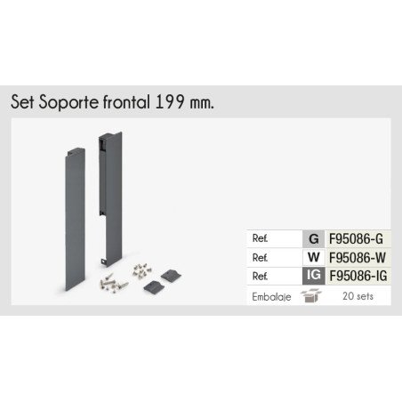SET SOPORTE P/FRENTE INTERNO ADNBOX 199 GRIS