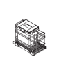 PORTARESIDUOS PET 30 1 CUBO