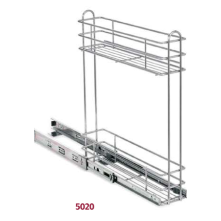 AJUSTE 2 NIVELES CROMO 130x530